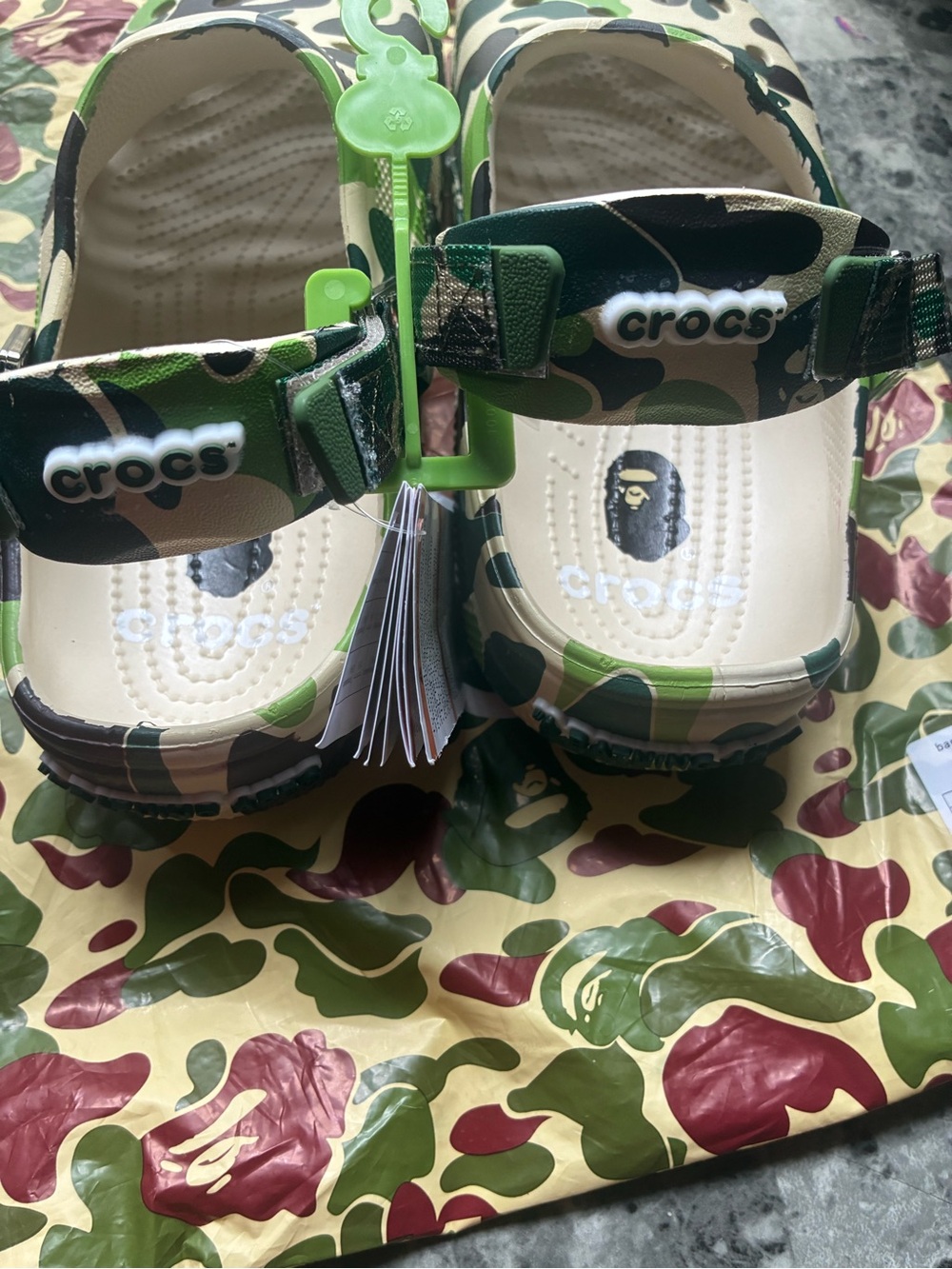 Bape slip on crocs - Picture 3 of 5